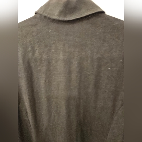 NWOT - Linen - Charter Club - Black Midi Shirt Dress  - Size 16 - Picture 11 of 11